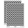 thumbnail image 1 of Old Timey Sign Solid 200+ Round Stickers - Black - Gloss Finish - 0.50" Size, 1 of 3