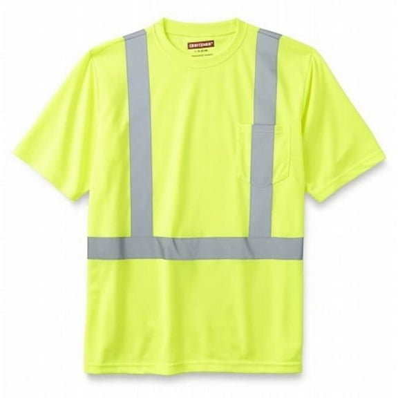 Old Toledo UHV303X-3X-Y Mens Class 2 High Visibility Short Sleeve T-Shirt, Yellow - 3X