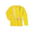 thumbnail image 1 of Old Toledo UHV403-2XL-Y Mens Long Sleeve High Visibility T-Shirt, Yellow - 2X, 1 of 6