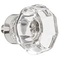thumbnail image 1 of Old Town Clear 1.25 in. Cabinet Knob, Bright Nickel, 1 of 1