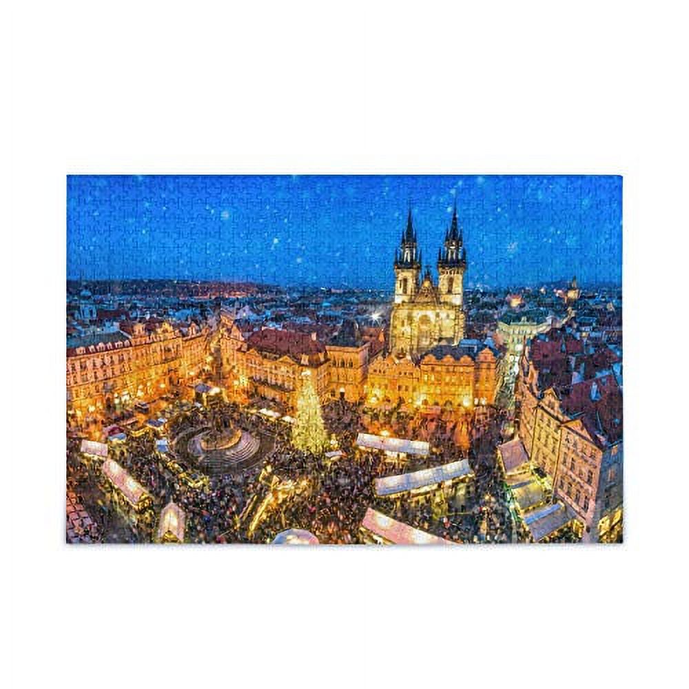 Nearly Impossible 1000-Piece Jigsaw Puzzle - Tulip Town Licensed Art, Extremely Difficult For Adults & Teens