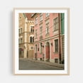thumbnail image 1 of Old Town Streets, Riga 02 - Riga Latvia Photography Architecture Vintage Street Photography City Pastel Travel Poster Rustic Oak Framed Wall Art Print 6 x 8 inches, 1 of 12