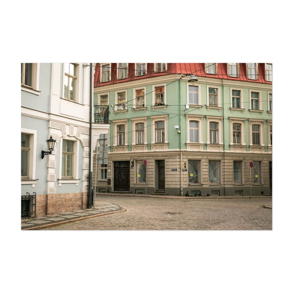 Old Town Streets, Riga 03 - Riga Riga Latvia Photography Unframed Wall Art Print 24 x 36 inches