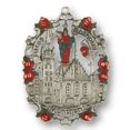 thumbnail image 1 of Old Townhall Munich Germany Rathaus Munchen German Pewter Christmas Ornament, 1 of 2