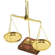 Old Traditional Goldsmith Weight tarazu showpiece Brass Weighing Scale Balance Justice Law Scale Decoration Nautical Home Decor