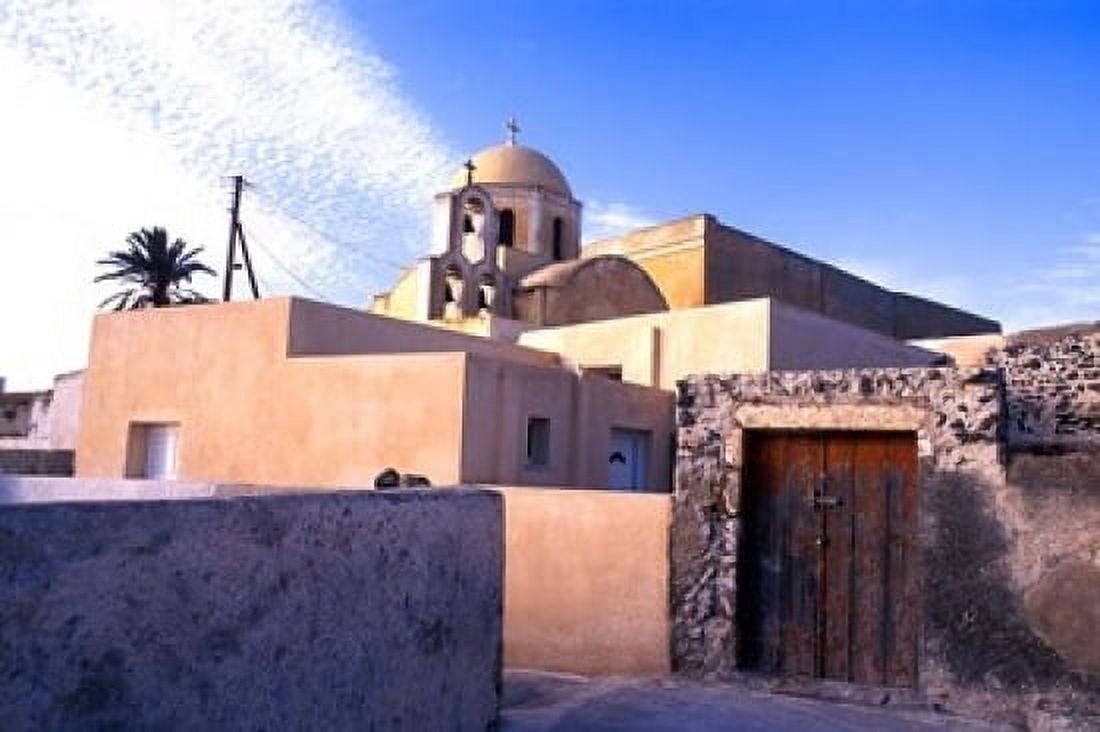 Old Traditional Village in Santorini Greece Canvas Art - Bill Bachmann DanitaDelimont (18 x 12)