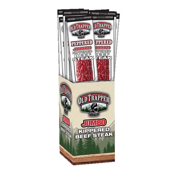 Old Trapper Kippered Peppered Beef Steak 2 oz Boxed