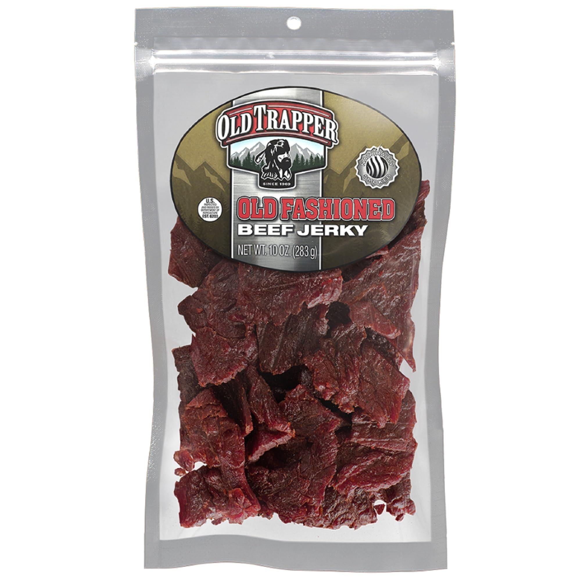 Old Trapper Tender Beef Jerky, Old-Fashioned 10-Ounce Bag