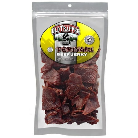 Old Trapper Teriyaki Beef Jerky 10oz Resealable Bag
