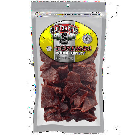 Old Trapper Teriyaki Beef Jerky 10oz Resealable Bag
