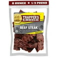 thumbnail image 1 of Old Trapper, Trapper's Choice MFF30 Teriyaki Kippered Beef Steak, Eight-Ounce Individual Package, Savory Sweet Meat Snacks, 10 Grams of Protein and 60 Calories Per Serving (Pack of One), 1 of 3
