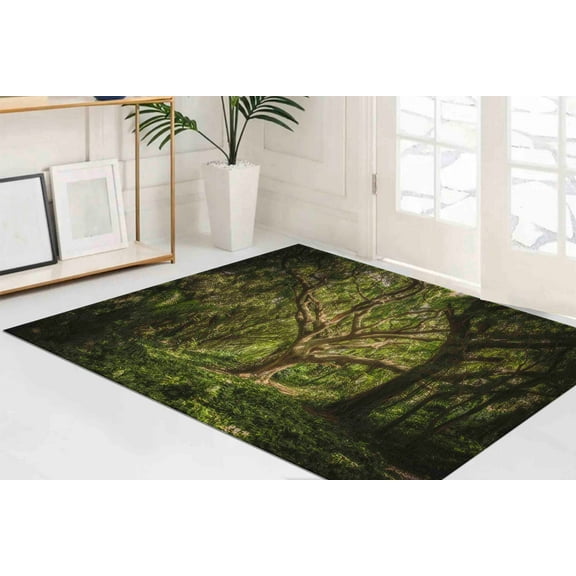 Old Tree Landscape Rugs, Tree Rugs, Nature Landscape Rug, Landscape Rugs, Pattern Rug, Personalized Rug, Machine Washable Rug, Runner Rug, 2'x3' - 60x90 cm