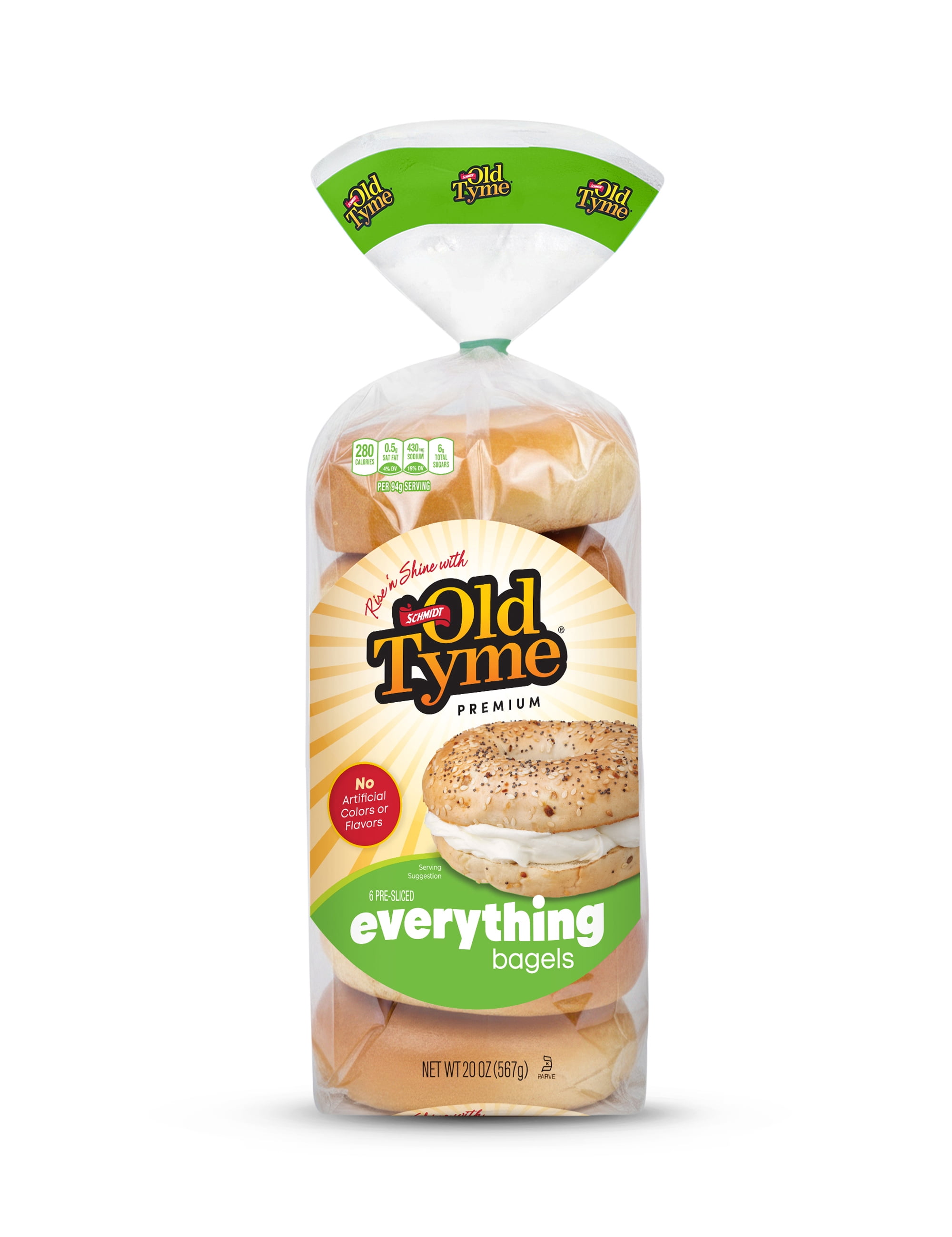 Schmidt Old Tyme Everything Bagels, 6 Pack: Low Carb with Seeds & Spices
