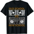 thumbnail image 1 of Old VS New School DJ VS Dance Music Softstyle Unisex T-Shirt,Black Color,Size YM, 1 of 5
