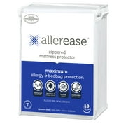 (Old Version) AllerEase Maximum Allergy & Bed Bug Protection Zippered Mattress Protector, Twin-XL