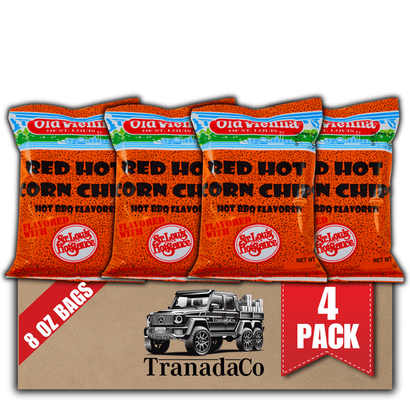 Old Vienna Red Hot Corn Chips, 8 oz Bag (Pack of 4) - Sold by Tranadaco (Authorized Seller)