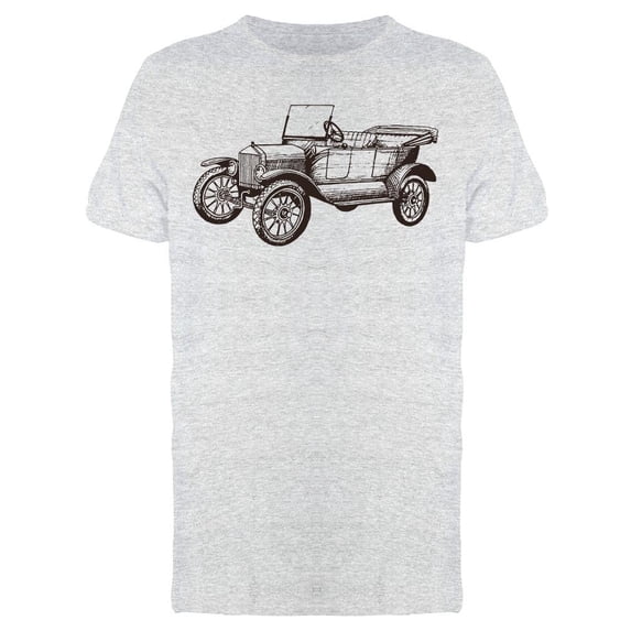 Old Vintage Automobile Design T-Shirt Men -Image by Shutterstock, Male XX-Large
