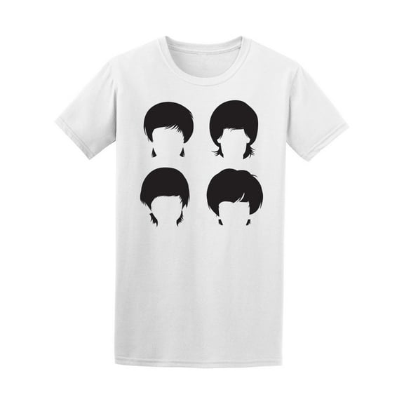 Old Vintage Fashion Haircuts T-Shirt Men -Image by Shutterstock, Male Small