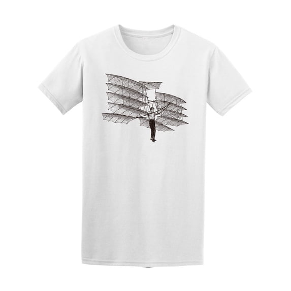Old Vintage Style Airplane Tee Men's -Image by Shutterstock
