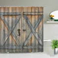 thumbnail image 1 of Old Vintage Wood Doors Shower Curtains for Rustic Shower Curtains Waterproof Polyester Fabric Bathroom Curtain Set with, 1 of 5