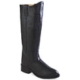 thumbnail image 1 of Old West Black Womens All Leather 14in Tall Roper Toe Cowboy Boots 6 M, 1 of 1