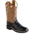 thumbnail image 1 of Old West Children All Over Leatherette Material Broad Square Toe Boots, 1 of 2