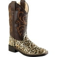 thumbnail image 1 of Old West Children All Over Leatherette Material Broad Square Toe Boots, 1 of 2