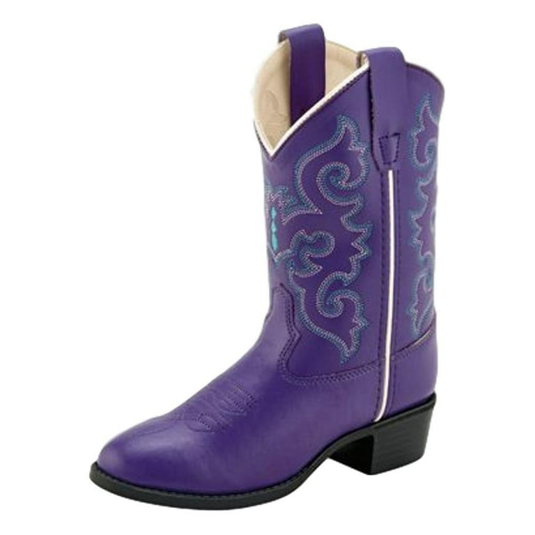 Old West Children All Over Leatherette Material Round Toe Boots Walmart