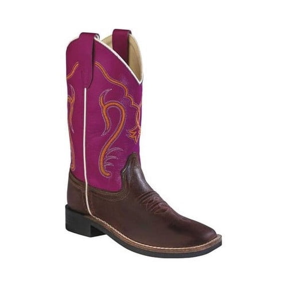Old West Children's Ultra Flex Broad Square Toe Boots