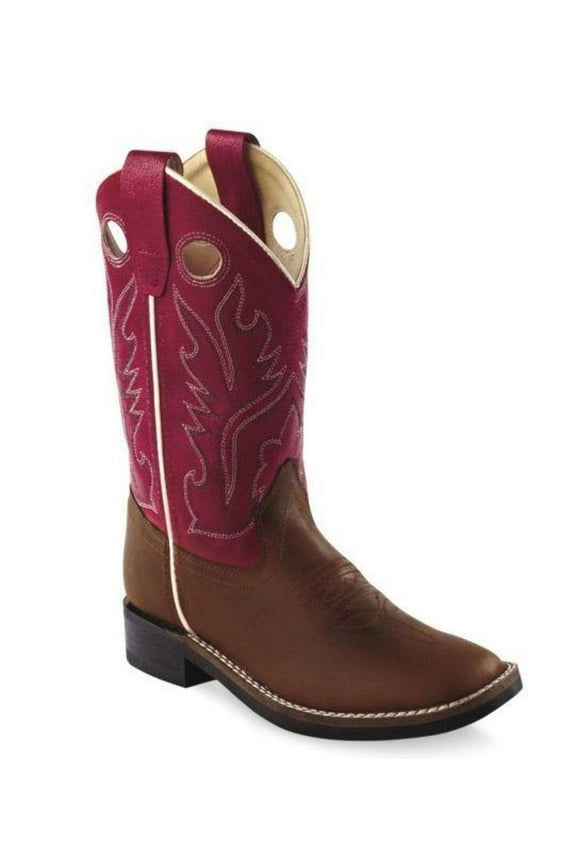 Old West Children's Ultra Flex Broad Square Toe Boots