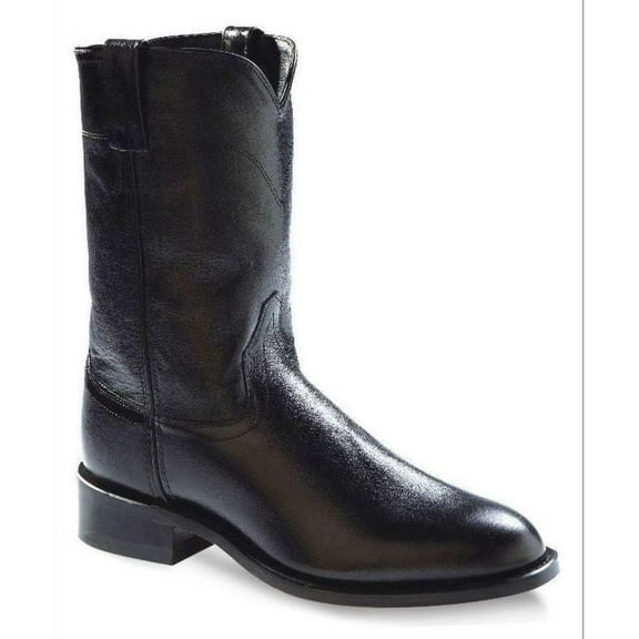 Old West Men's 10 Inch Roper Toe Cowboy Boots