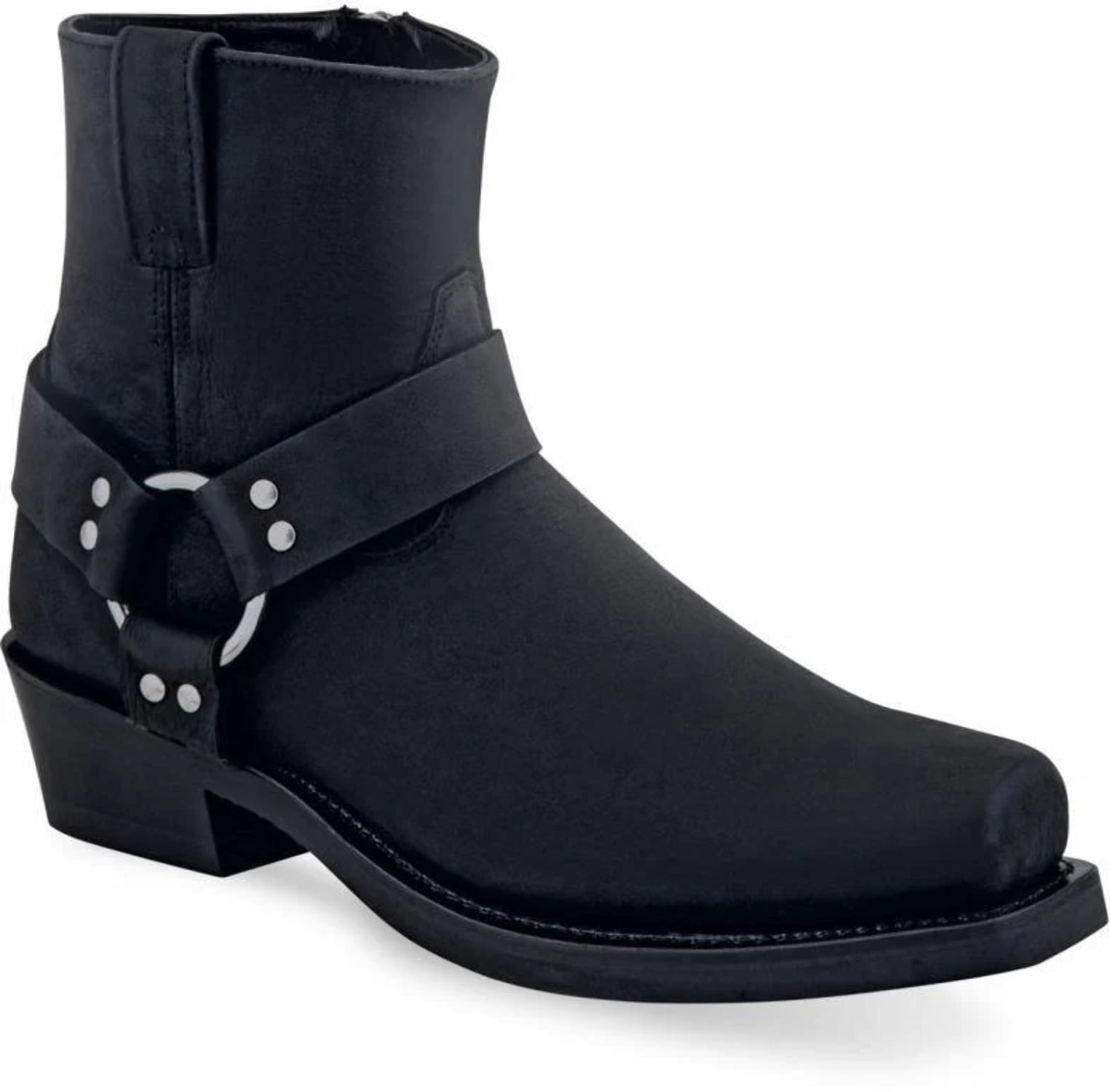 Vintage inspired Mens Square Toe Harness Boots Fiji Ubuy