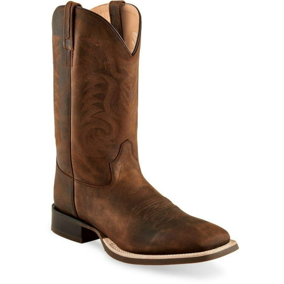 Old West Men's 9 Inch Broad Square Toe Cowboy Boots