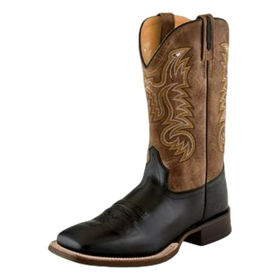 Old West Men's 9 Inch Broad Square Toe Cowboy Boots