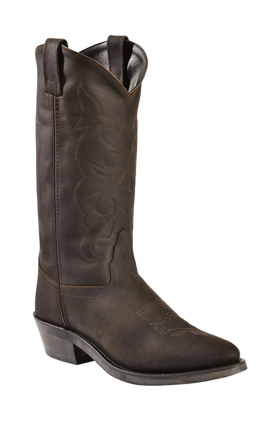 Old West Men's Narrow Round Toe Cowboy Work Boots