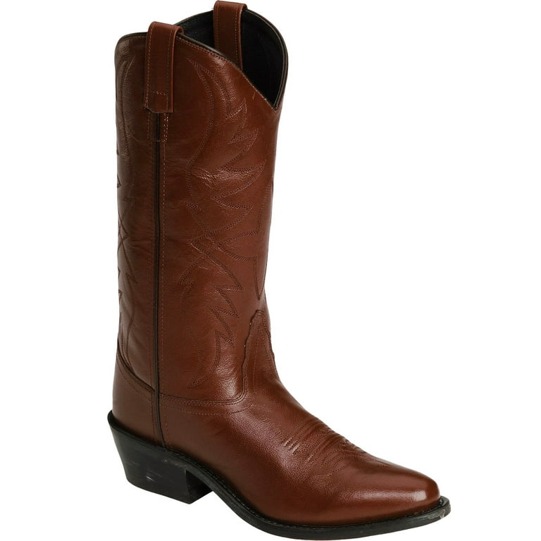 Old West Men s Smooth Leather Cowboy Boot