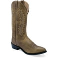 thumbnail image 1 of Old West Mens Western Tan Fry Leather Cowboy Boots 10.5 D, 1 of 1