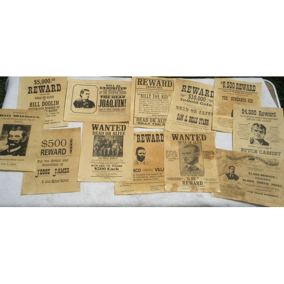 Old West Replica Poster Set