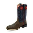 thumbnail image 1 of Old West Western Boots Mens Lined Cushion Dark Brown Navy BSM1908, 1 of 1