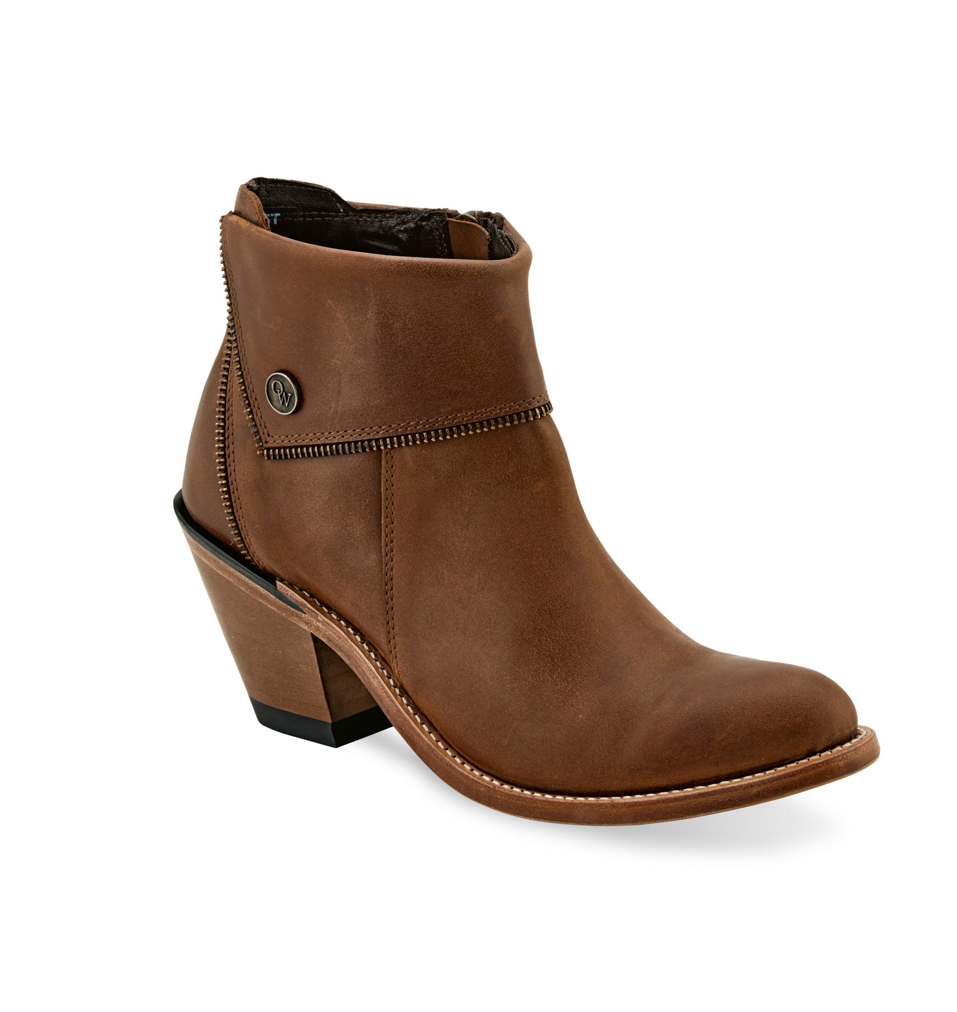 Old West Women's Heeled Zip Booties - Walmart.com