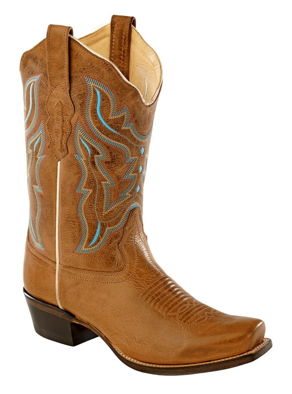 Old West Women's Medium Square Toe Fashion Wear Boots