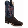 thumbnail image 1 of Old West Youth's Broad Square Round Toe Boots, 1 of 2