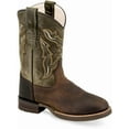 thumbnail image 1 of Old West Youth's Broad Square Round Toe Boots, 1 of 2