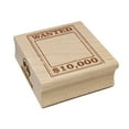 thumbnail image 1 of Old Western Wanted Poster Blank Square Rubber Stamp Stamping Scrapbooking Crafting - Large 2.75in, 1 of 7