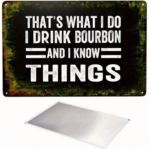 Old Whiskey Bar Wall Decor Vintage Metal Tin Sign Bourbon Lover Gift For Man Cave Retro Rustic Pub Home Office Garage