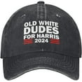 Old White Dudes for Harris 2024 Cap Women Baseball Hat Funny Hats