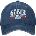 Old White Dudes for Harris 2024 Cap Women Baseball Hat Funny Hats