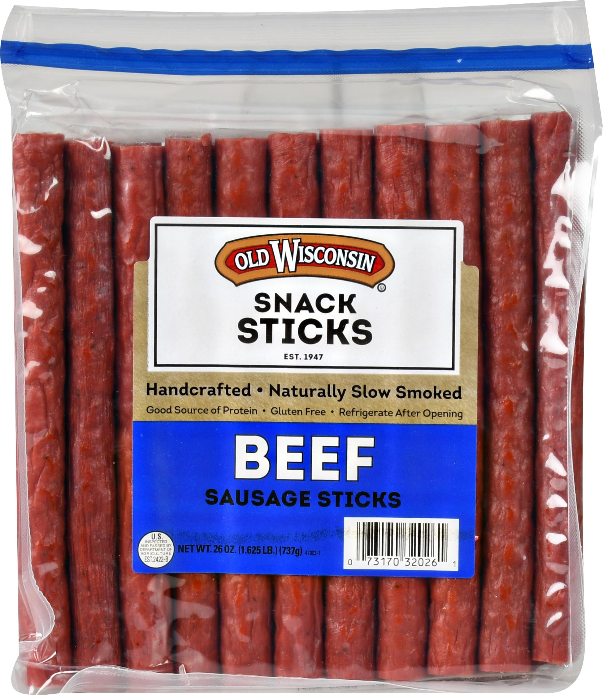 Big Sausage Beef Snack Stick Pack 3 oz, 12 Pack – Best of Wisconsin Shop