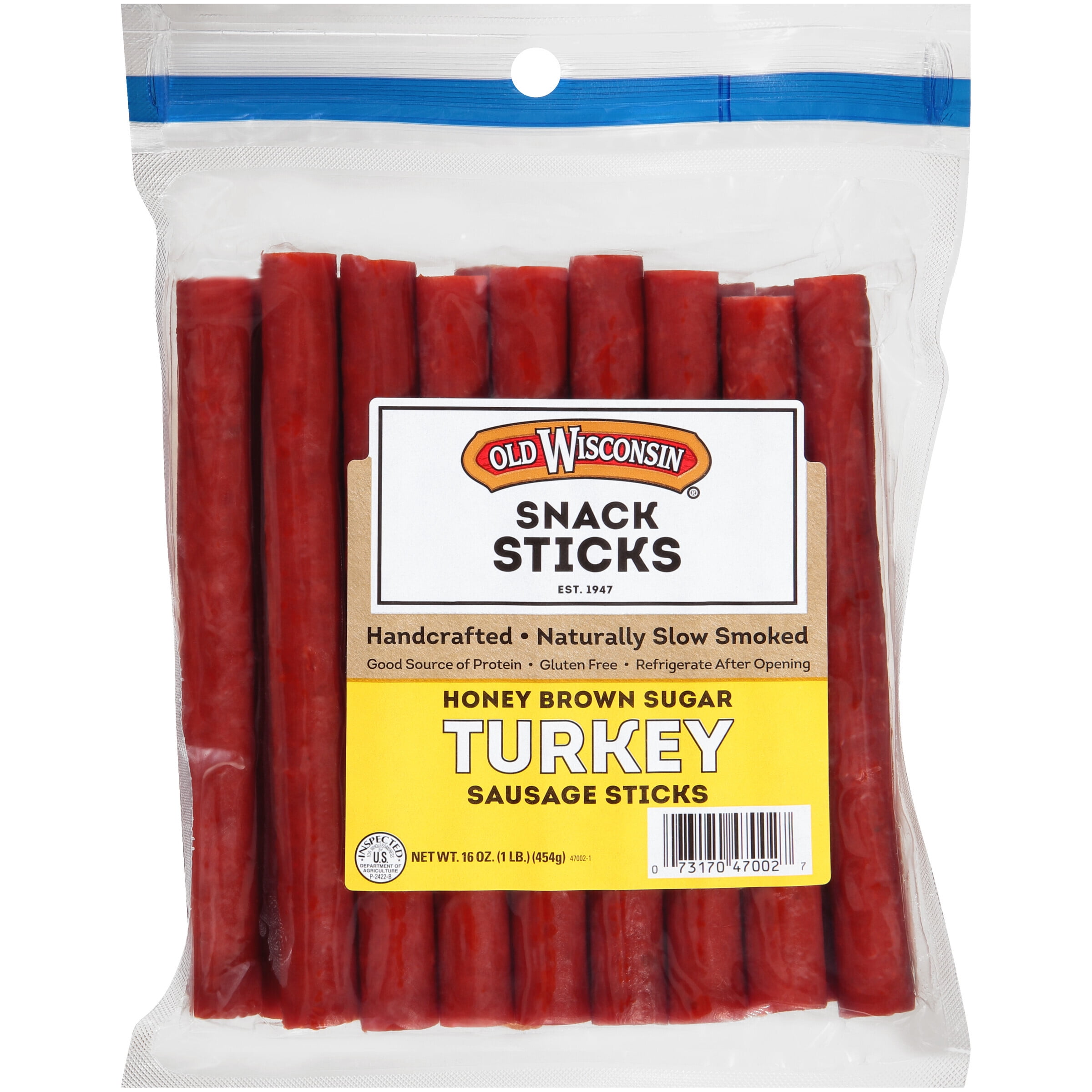 Old Wisconsin® Honey Brown Sugar Turkey Sausage Snack Sticks 16 oz