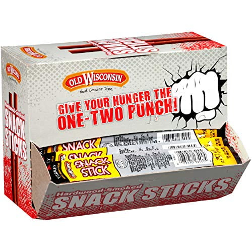 Old Wisconsin Honey Turkey Sausage Snack Sticks, Naturally Smoked